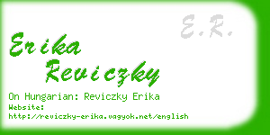 erika reviczky business card